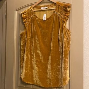 LOFT Plus size 20 velvet top NWT